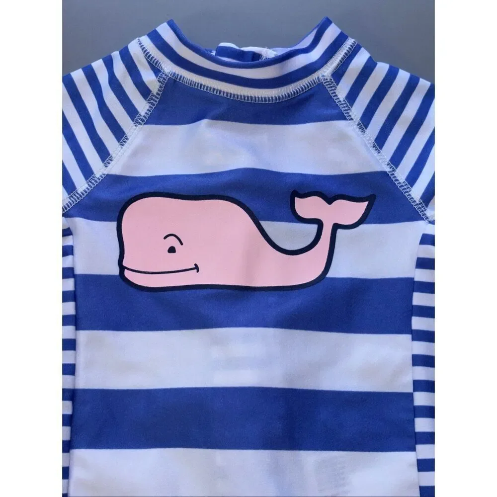 Vineyard vines target rashguard 6-9 Months nautical striped
